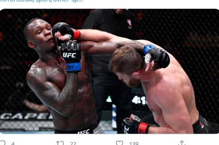 Duel Jan Blachowicz vs Israel Adesanya di UFC 259, Minggu (7/3/2021) WIB di Las Vegas.
