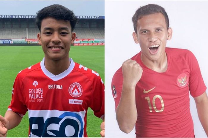 Luqman Hakim Shamsudin dari Timnas Malaysia dan Egy Maulana Vikri Indonesia menjelang TC untuk Kualifikasi Piala Dunia 2022.