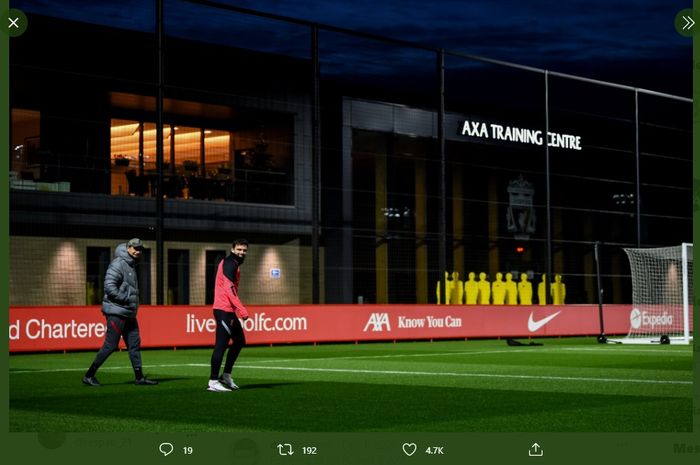 Liverpool resmi pindah ke tempat latihan barunya, AXA Training Centre, sejak November 2020.