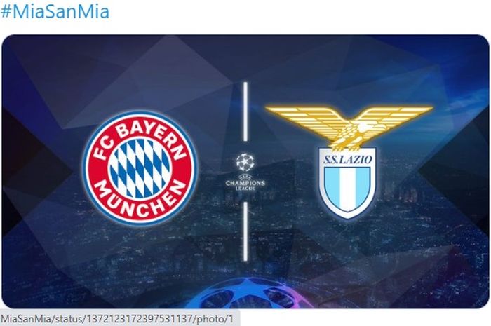 Bayern Muenchen akan berhadapan dengan Lazio dalam laga leg kedua babak 16 besar Liga Champions 2020-2021 di Stadion Allianz Arena, Rabu (17/3/2021) waktu setempat atau Kamis pukul 03.00 WIB.