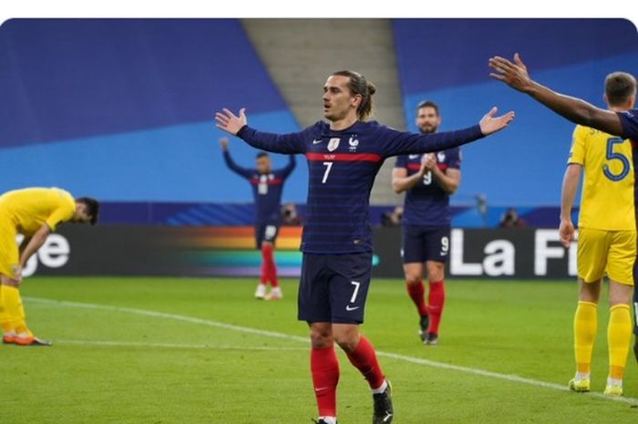 Striker timnas Prancis, Antoine Griezmann.