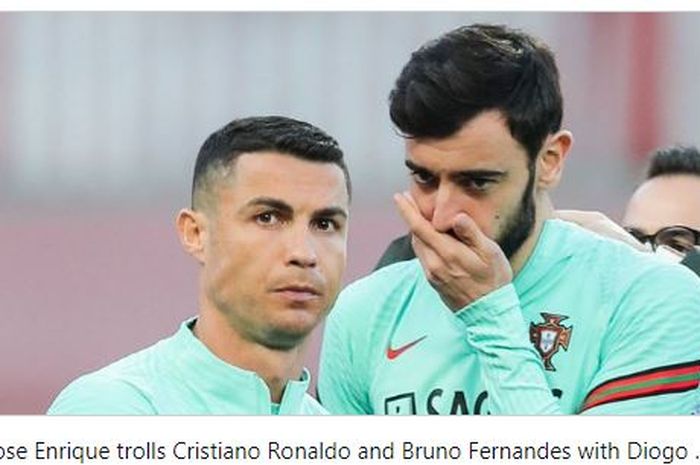 Cristiano Ronaldo dan Bruno Fernandes.