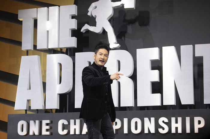 CEO ONE Championship, Chatri Sityodtong, berbicara dalam acara premiere The Apprentice: One Championship Edition di Andaz Singapura, 17 Maret 2021. 