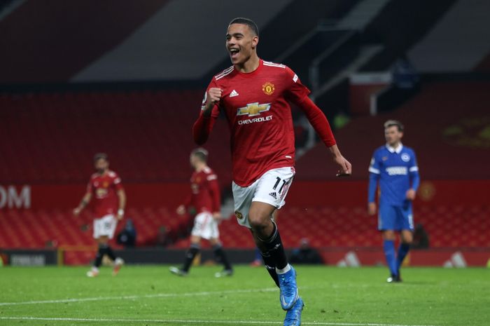 Penyerang Manchester United, Mason Greenwood, bersinar dalam sepuluh laga terakhir.