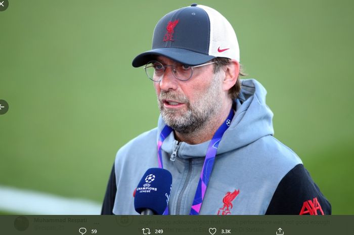 Pelatih Liverpool, Juergen Klopp.