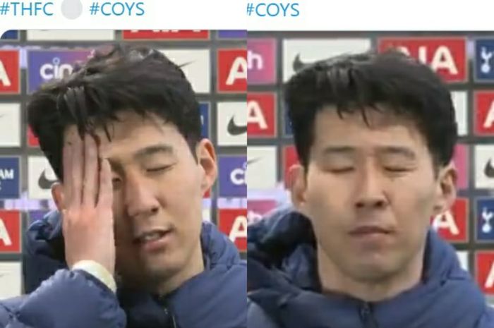 Wawancara Tottenham Hotspur, Son Heung-min, usai dikalahkan Manchester United dalam laga pekan ke-31 Liga Inggris 2020-2021.