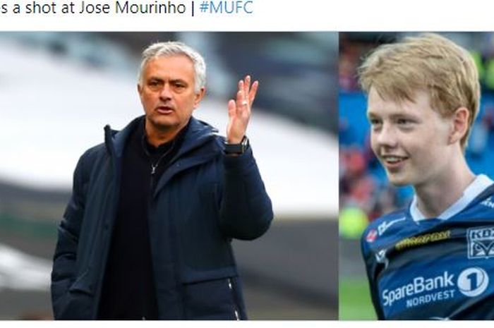 Putra Ole Gunnar Solskjaer yakni Noah Solskjaer membela sang ayah yang terlibat perang kata-kata dengan Jose Mourinho.