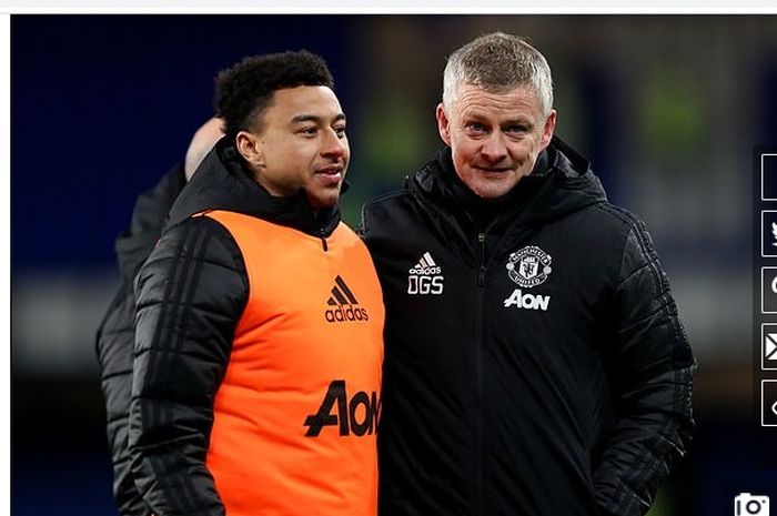 Ole Gunnar Solskjaer (kanan) bakal menyambut Jesse Lingard (kiri) yang kini dipinjamkan ke West Ham United.