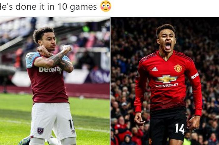 Jesse Lingard mengalahkan jumlah gol sembilan musim di Manchester United dalam sekejap, Sheffield United degradasi usai terpuruk pada klasemen Liga Inggris.