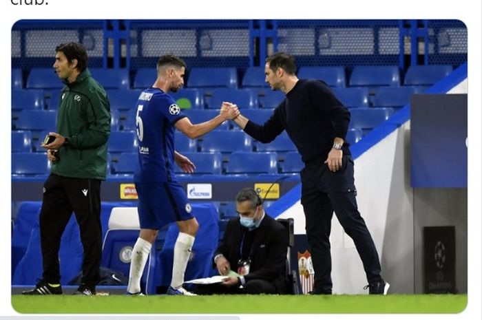  Frank Lampard menyemprot balik Jorginho yang telah mengkritik dirinya belum siap untuk melatih Chelsea.