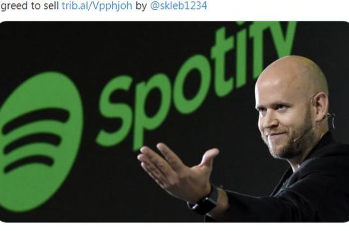 Salah satu pendiri sekaligus CEO aplikasi streaming musik Spotify, Daniel Ek.