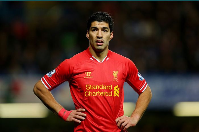 Luis Suarez sewaktu masih membela Liverpool.