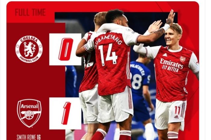 Arsenal berhasil mencuri angka penuh dari Stamford Bridge usai menaklukkan sang pemilik kandang, Chelsea, dengan skor 0-1.