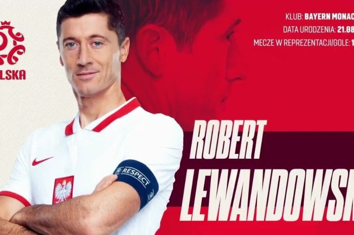 Kapten timnas Polandia, Robert Lewandowski.