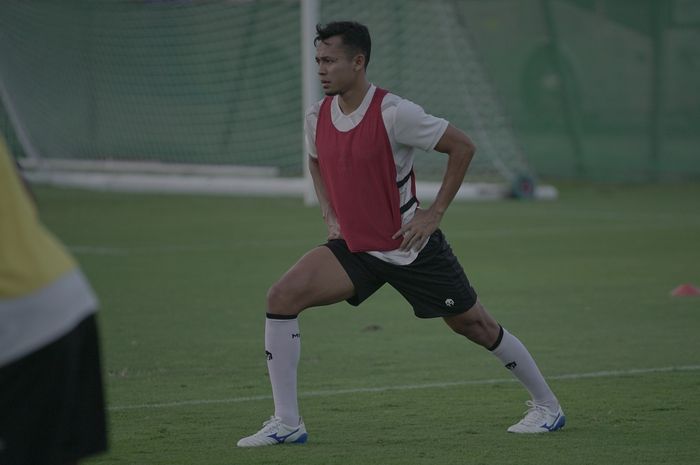 Pemain timnas Indonesia, Arif Satria, sudah tiba di Dubai dan ikut dalam latihan tim pada Rabu (26/5/2021).