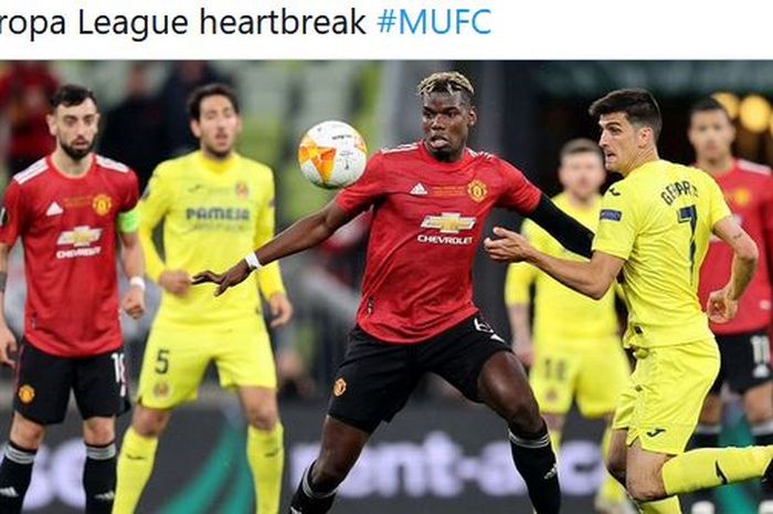 Bukan Edinson Cavani, Paul Pogba yang salah dalam proses gol Villarreal sehingga Manchester United kebobolan.