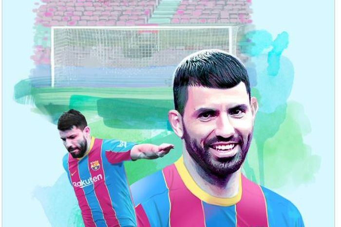 Sergio Aguero resmi menjadi pemain Barcelona.