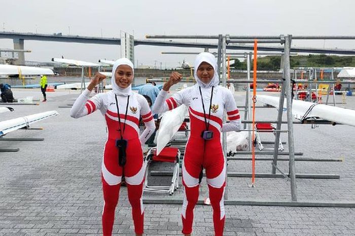 Atlet rowing putri Indonesia, Mutiara Rahma Putri/Melani Putri.