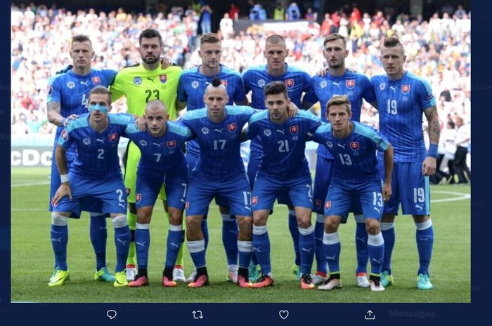 Marek Hamsik (17) memimpin timnas Slovakia di Euro 2020.