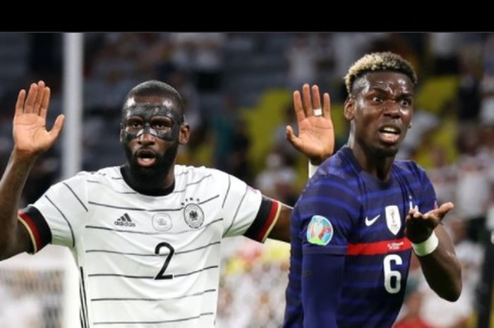 Paul Pogba mengklaim dirinya sempat digigit Antonio Ruediger di laga Prancis versus Jerman