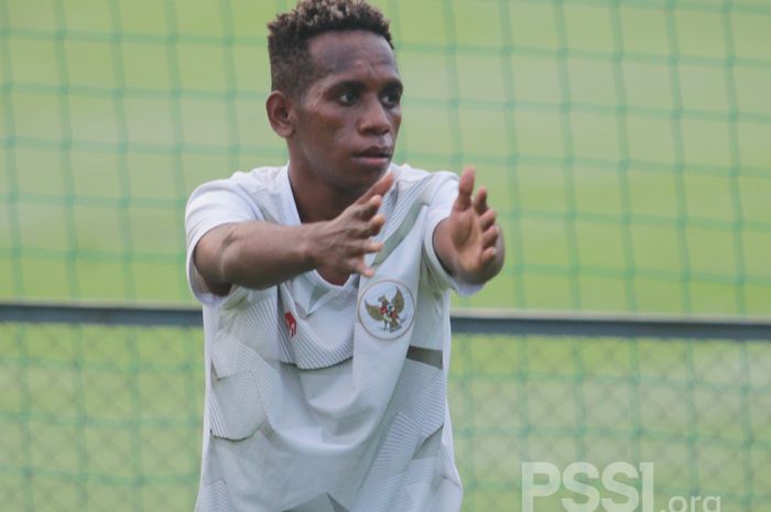 Fransiskus Jekson Bofra saat mengikuti seleksi timnas U-16 Indonesia.