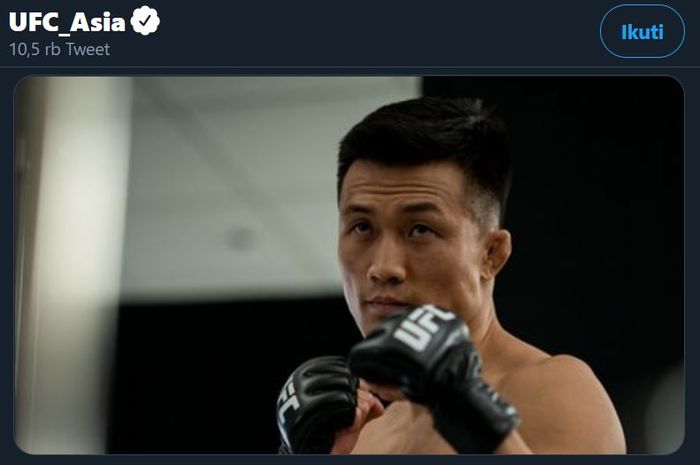 Petarung kelas bulu UFC, Chan Sung Jung atau yang akrab disapa The Korean Zombie.