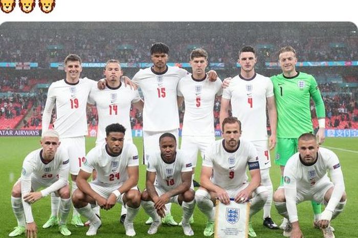 Timnas Inggris menurunkan susunan pemain inti termuda dalam sejarah The Three Lions mengikuti turnamen besar ketika menjamu timnas Skotlandia pada laga Grup D EURO 2020 di Stadion Wembley, Jumat (18/6/2021).