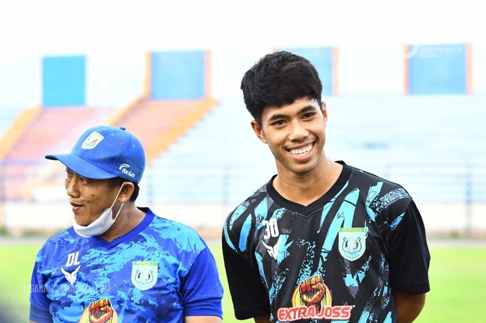 Eks Arema FC, Sandy Ferizal gabung latihan Persela Lamongan.