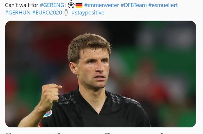 Thomas Mueller dkk menjanjikan Jerman akan mengejutkan Inggris dalam duel babak 16 besar Euro 2020 di Stadion Wembley, London.