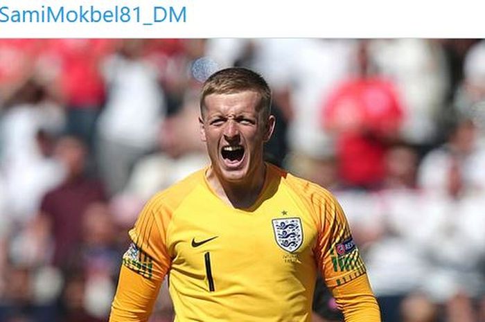 Kiper timnas Inggris, Jordan Pickford.