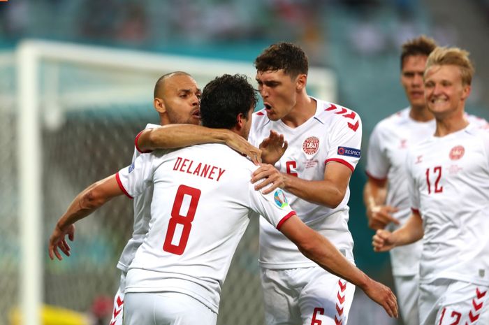 Timnas Denmark berhasil melaju ke semifinal Euro 2020 usai mengalahkan Republik Ceska 2-1.