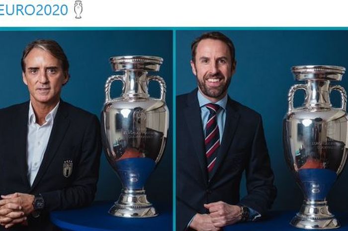 Final EURO 2020 akan menyajikan adu taktik Roberto Mancini vs Gareth Southgate. Ternyata, koleksi gelar di antara mereka sangat timpang.