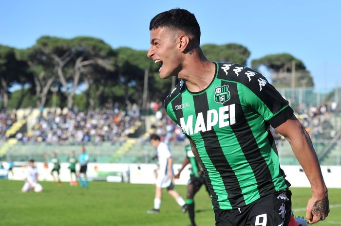 Penyerang Sassuolo, Gianluca Scamacca.