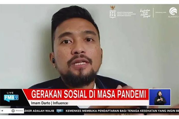 Presenter sekaligus penyintas Covid-19, Imam Darto membagikan kisah dan alasannya menggelar gerakan solidaritas untuk pasien Covid-19.