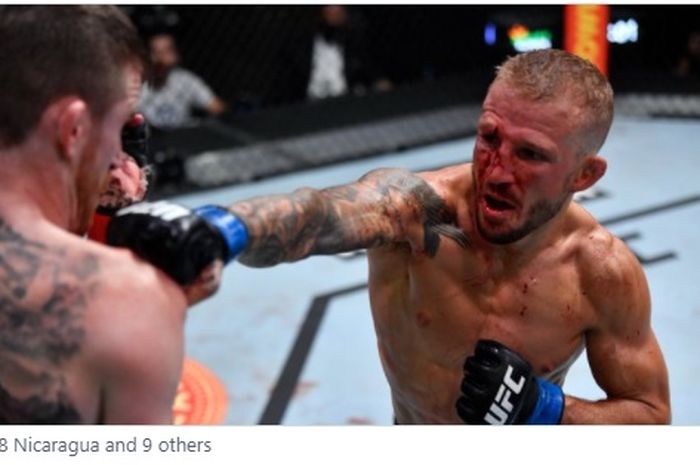 Duel TJ Dillashaw vs Cory Sandhagen di UFC Vegas 32, Minggu (25/7/2021) WIB.