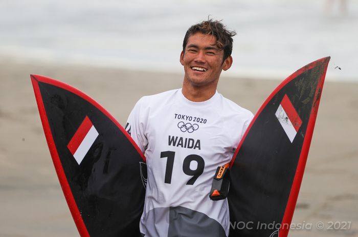 Peselancar Indonesia, Rio Waida pada Olimpiade Tokyo 2020 lalu.