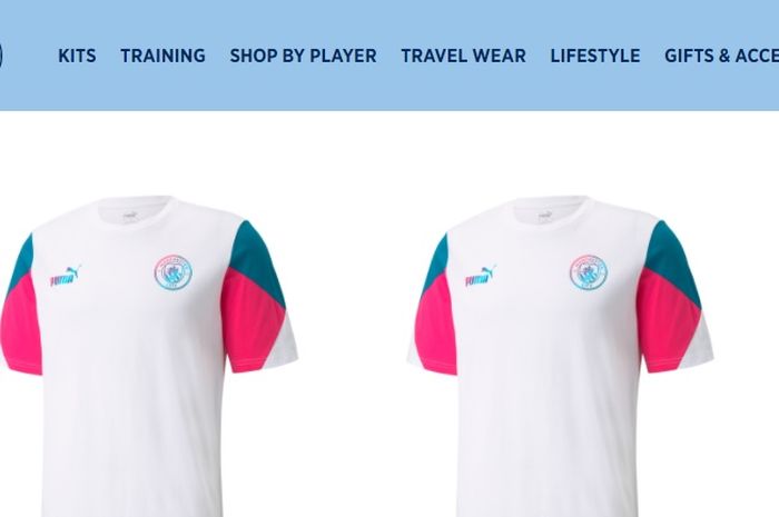 Manchester City mengeluarkan produk t-shirtnya yang bernama Manchester City FtblCulture Tee yang dinilai warganet mirip dengan jersey RANS Cilegon FC.