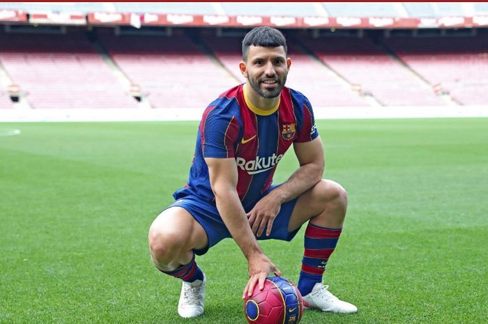 Penyerang anyar Barcelona, Sergio Aguero.