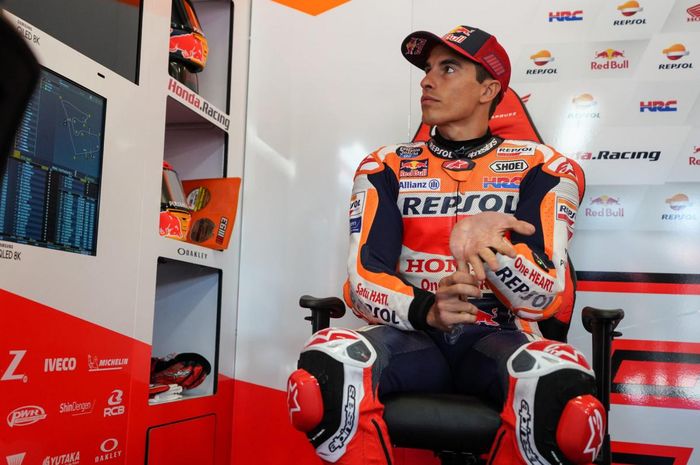 Pembalap Repsol Honda, Marc Marquez, pada seri balap MotoGP Styria 2021 di Red Bull Ring.