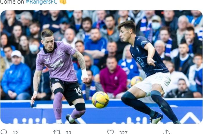 Laga Rangers vs Malmo FF di leg kedua babak kualifikasi III Liga Champions, Selasa (10/8/2021) di Ibrox Stadium.