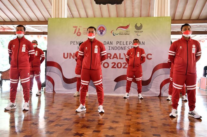 Pelepasan Kontingen Indonesia untuk Paralimpiade Tokyo 2020, Sabtu (14/8/2021)