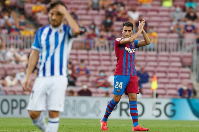 Eric Garcia tampil sejak menit awal dengan dipasangkan Gerard Pique pada laga Barcelona kontra Real Sociedad.