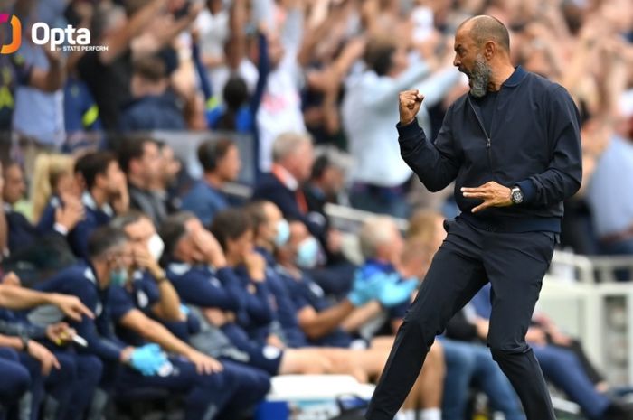 Pelatih Tottenham Hotspur, Nuno Espirito Santo, kini selevel dengan Juergen Klopp, Ole Gunnar Solskjaer, dan Jose Mourinho, setelah timnya membungkam Manchester City.