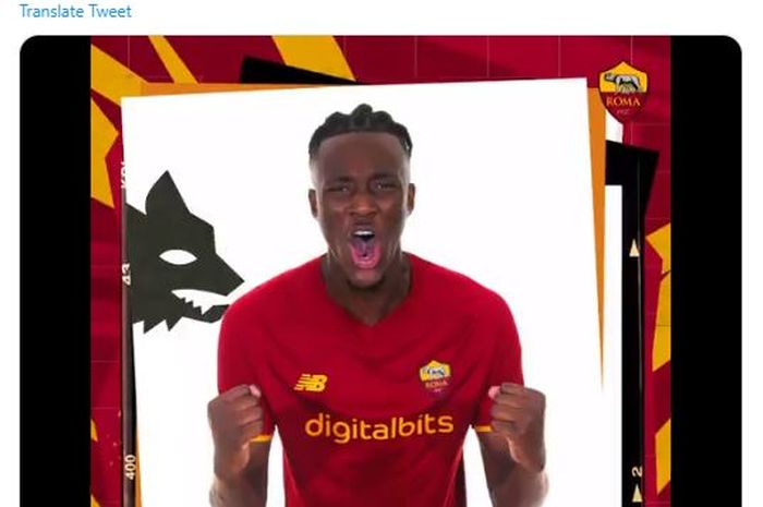 Tammy Abraham resmi menjadi pemain AS Roma.