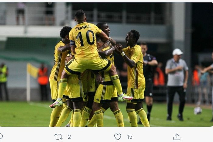 Sheriff Tiraspol, sudah di ambang lolos ke fase grup Liga Champions 2021-2022. 