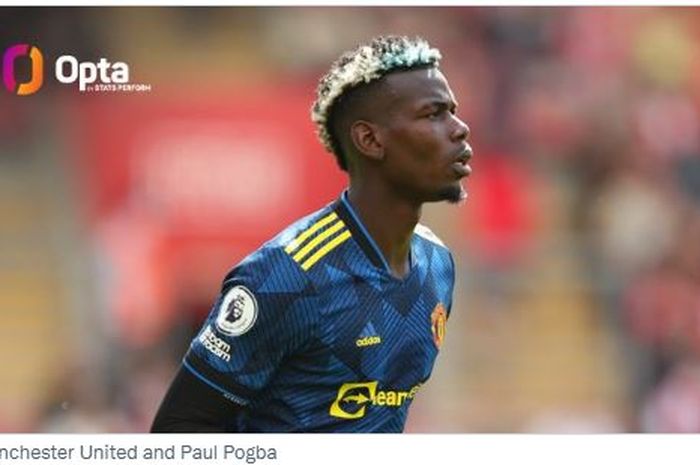 Gelandang Manchester United, Paul Pogba, saat tampil menghadapi Southampton di laga pekan kedua Liga Inggris 2021-2022, Minggu (22/8/2021).