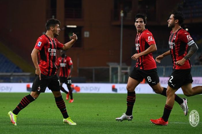 AC Milan menaklukkan Sampdoria dalam laga pekan perdana Liga Italia 2021-2022, Minggu (23/8/2021) waktu setempat atau Senin pukul 01.45 WIB