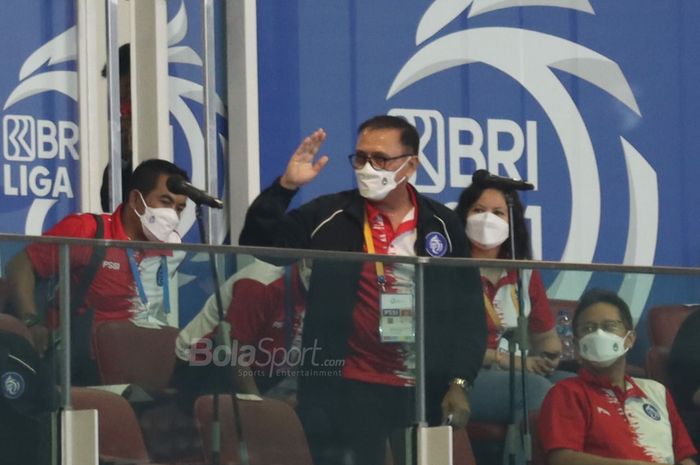 Ketua Umum PSSI, Mochamad Iriawan dalam pembukaan Liga 1 2021/2022, di Stadion Gelora Bung Karno (SUGBK), Senayan, Jakarta Pusat, Jumat (27/8/2021).