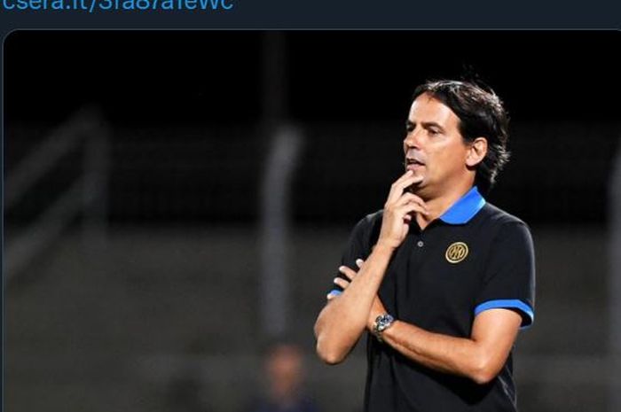 Pelatih Inter Milan, Simone Inzaghi.