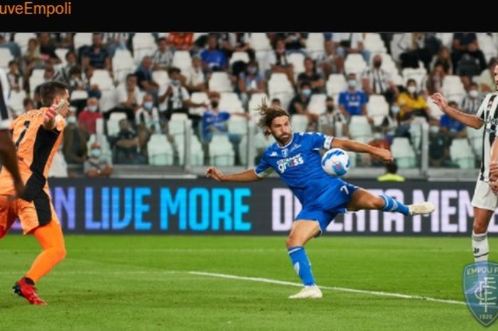 Juventus harus tertinggal 0-1 dari Empoli pada babak pertama pekan kedua Liga Italia 2021-2022.